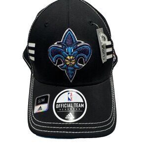 Vintage NBA New Orleans Hornets Black Cap by Adidas S/M Embroidered Logo